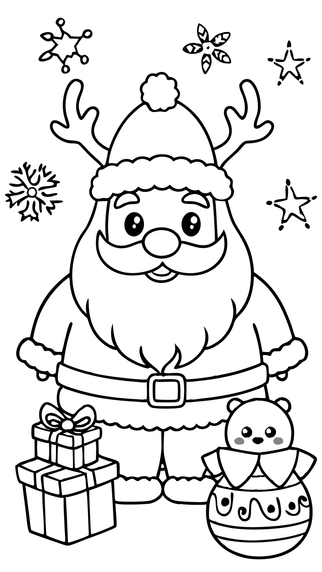 páginas para colorear de Santa Claus gratis